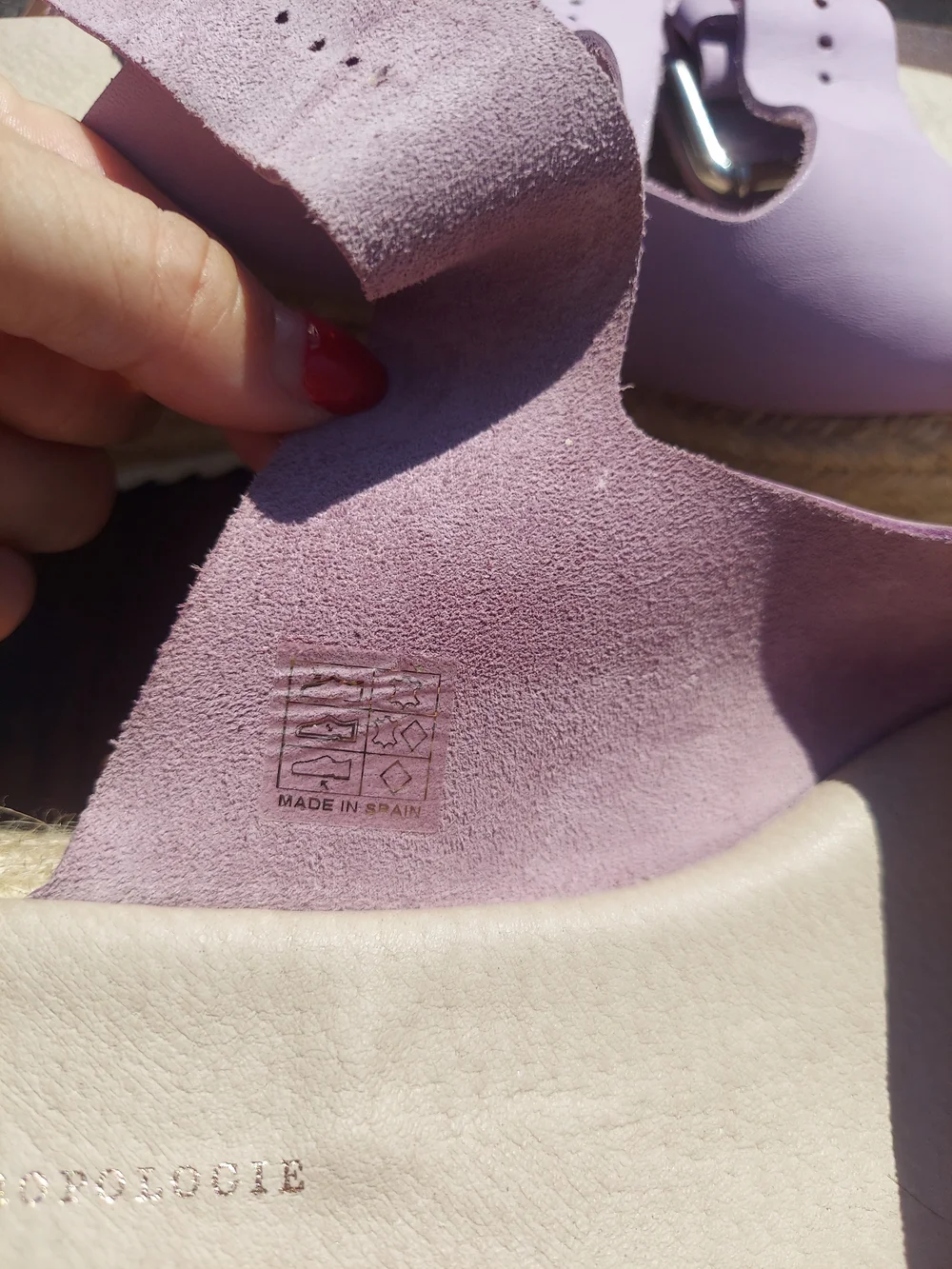 By Anthropologie Lilac Double-Buckle Espadrille Platform Sandal Women Size 8
